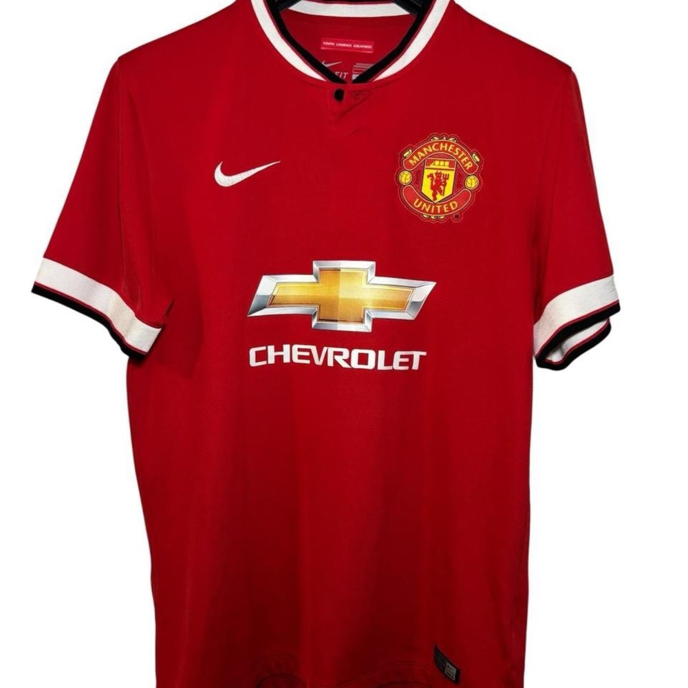 Nike Red Short-Sleeve Football Jersey with White Accents